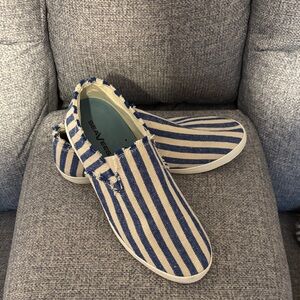 SeaVees Women's Blue and White Striped Flats